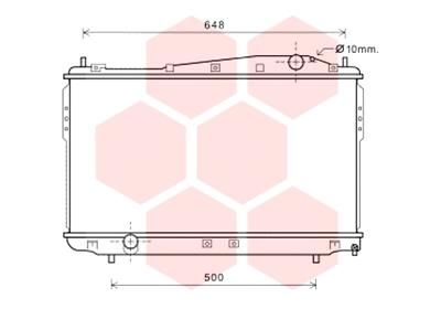 VAN WEZEL Radiaator,mootorijahutus 81002136